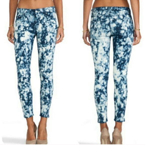 MOTHER Denim - Mother The Looker Ankle Acid Wash Skinny Jeans 30